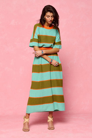 karavan clothing fashion spring summer 26 nai collection rooney knitted dress khaki mint