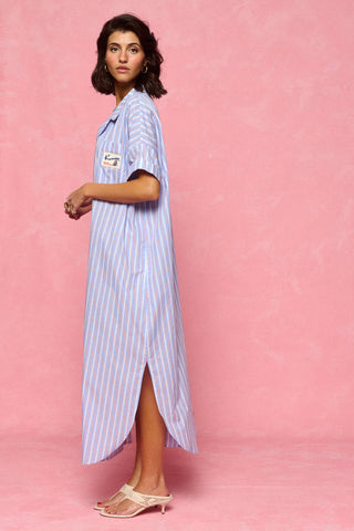 karavan clothing fashion spring summer 26 nai collection roxana dress ciel