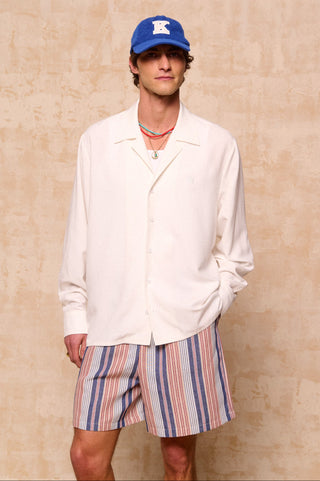 karavan clothing fashion spring summer 26 men nai collection rupert shorts blue white stripes