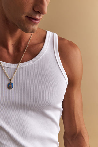 karavan clothing fashion fall winter 25 homecoming men collection alex tank top white