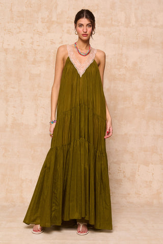 karavan clothing fashion spring summer 26 nai collection salome dress khaki