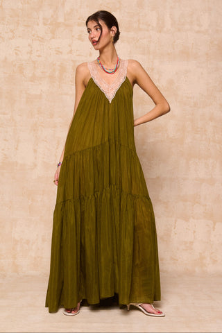karavan clothing fashion spring summer 26 nai collection salome dress khaki