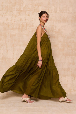 karavan clothing fashion spring summer 26 nai collection salome dress khaki
