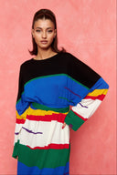 karavan fall winter 26' collection sandy knitted dress multicolor