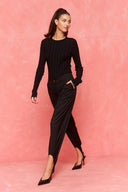 karavan fall winter 26' collection scarlett knitted top black