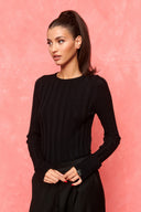 karavan fall winter 26' collection scarlett knitted top black