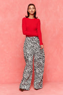 karavan fall winter 26' collection scarlett knitted top red
