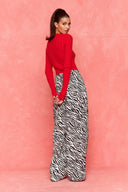 karavan fall winter 26' collection scarlett knitted top red