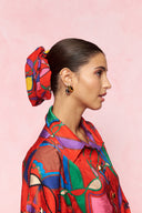 Tribe Scrunchie (Abstract Red)