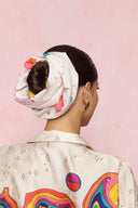 Tribe Scrunchie (Planets Ivory)