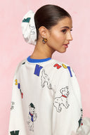 karavan fall winter 26' collection tribe scrunchie logos white