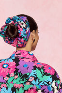 Tribe Scrunchie (Floral Turquoise)