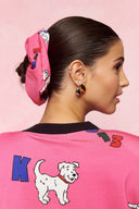karavan fall winter 26' collection tribe scrunchie logos pink