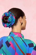 Tribe Scrunchie (Abstract Petrol)