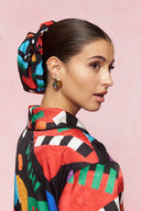 Tribe Scrunchie (Shapes Black)