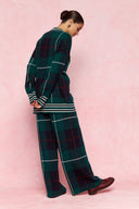 karavan fall winter 26' collection selin knitted trousers blue