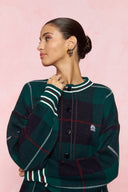 karavan fall winter 26' collection acantha knitted cardigan blue