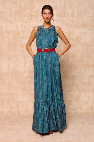 karavan clothing fashion krvn spring summer 26 nai collection selma dress petrol