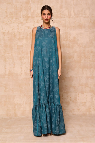 karavan clothing fashion krvn spring summer 26 nai collection selma dress petrol