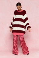 karavan fall winter 26' collection seren trousers pink bordeaux hearts