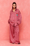 karavan fall winter 26' collection seren trousers pink bordeaux hearts