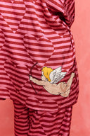 karavan fall winter 26' collection lovita shirt pink red lines