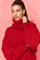 karavan fall winter 26' collection brita knitted pullover red