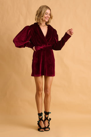 karavan clothing fashion fall winter 25 krvn homecoming collection shirley mini dress bordeaux