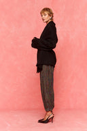 karavan fall winter 26' collection uma knitted cardigan black