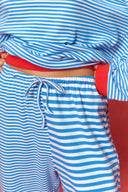 karavan loungewear planet fall winter 26' collection skye pants blue lines