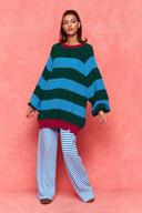 karavan fall winter 26' collection adeline knitted pullover green ciel
