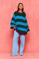 karavan fall winter 26' collection adeline knitted pullover green ciel