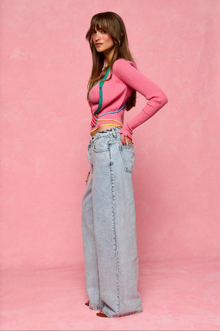 karavan clothing fashion spring summer 26 nai collection sonia jeans stonewash light blue