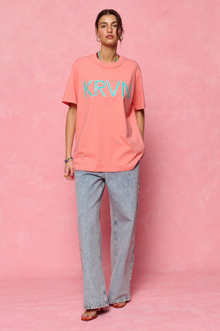 karavan clothing fashion krvn spring summer 26 nai collection eduarda tee peach