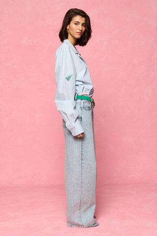 karavan clothing fashion spring summer 26 nai collection lela shirt ciel