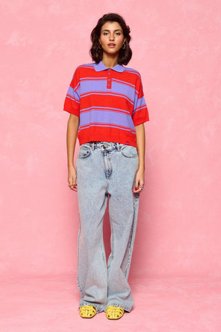 karavan clothing fashion spring summer 26 nai collection lorette knitted cropped top purple coral