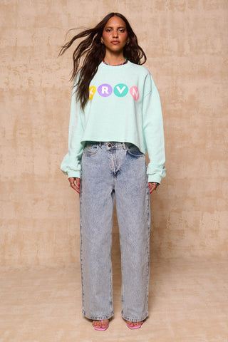 karavan clothing fashion krvn spring summer 26 nai collection tayla cropped sweatshirt opal blue