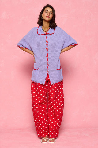 karavan clothing fashion spring summer 26 nai collection sophina trousers polka hearts red