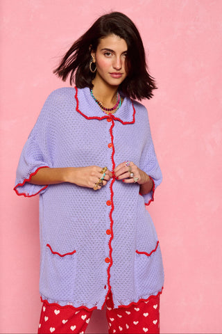 karavan clothing fashion spring summer 26 nai collection hilary knitted shirt lilac