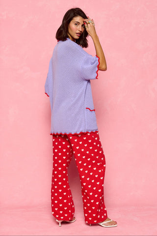 karavan clothing fashion spring summer 26 nai collection hilary knitted shirt lilac