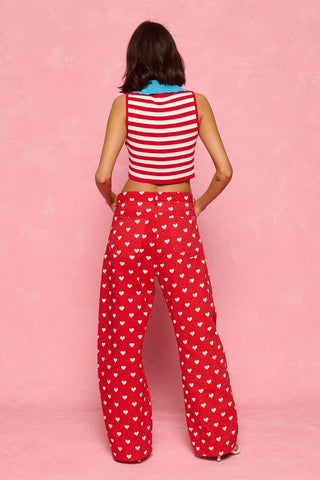 karavan clothing fashion spring summer 26 nai collection nellie knitted top red white