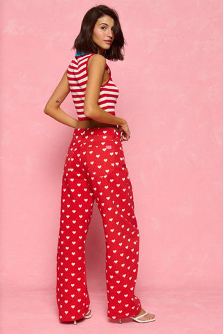karavan clothing fashion spring summer 26 nai collection sophina trousers polka hearts red