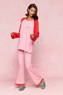 karavan loungewear planet fall winter 26' collection fleria pants pink
