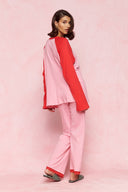 karavan loungewear planet fall winter 26' collection sousou longsleeve red pink