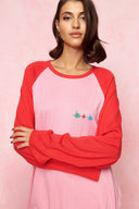 karavan loungewear planet fall winter 26' collection sousou longsleeve red pink