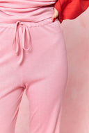 karavan loungewear planet fall winter 26' collection fleria pants pink