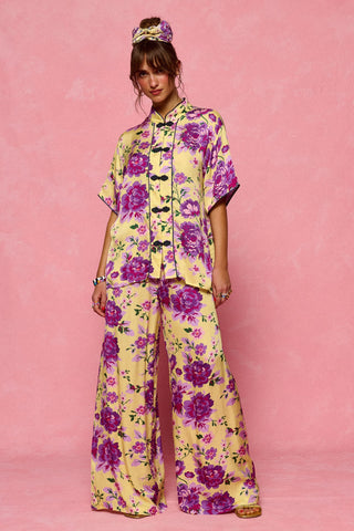 karavan clothing fashion spring summer 26 nai collection sydney shirt lemon floral purple