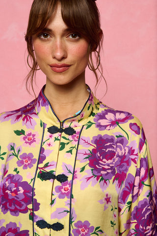 karavan clothing fashion spring summer 26 nai collection sydney shirt lemon floral purple