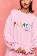 karavan fall winter 26' collection stitchy sweater pink
