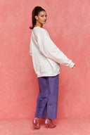karavan fall winter 26' collection mandy crewneck white
